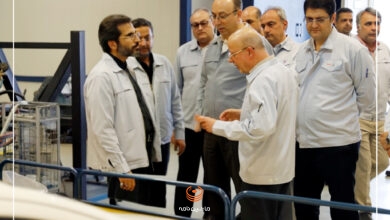 علی شیخ‌زاده مدیرعامل گروه سایپا در بازدید از مرکز تحقیقات و نوآوری این شرکت