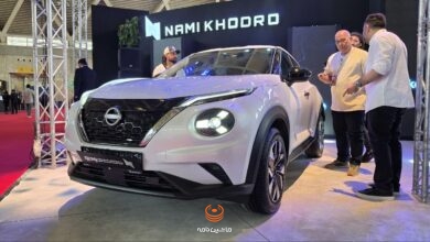 نیسان جوک هیبرید در غرفه نامی خودرو در نمایشگاه خودرو تهران ۱۴۰۵